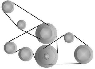 Banda serpentina  Banda serpentina del Hyundai Terracan