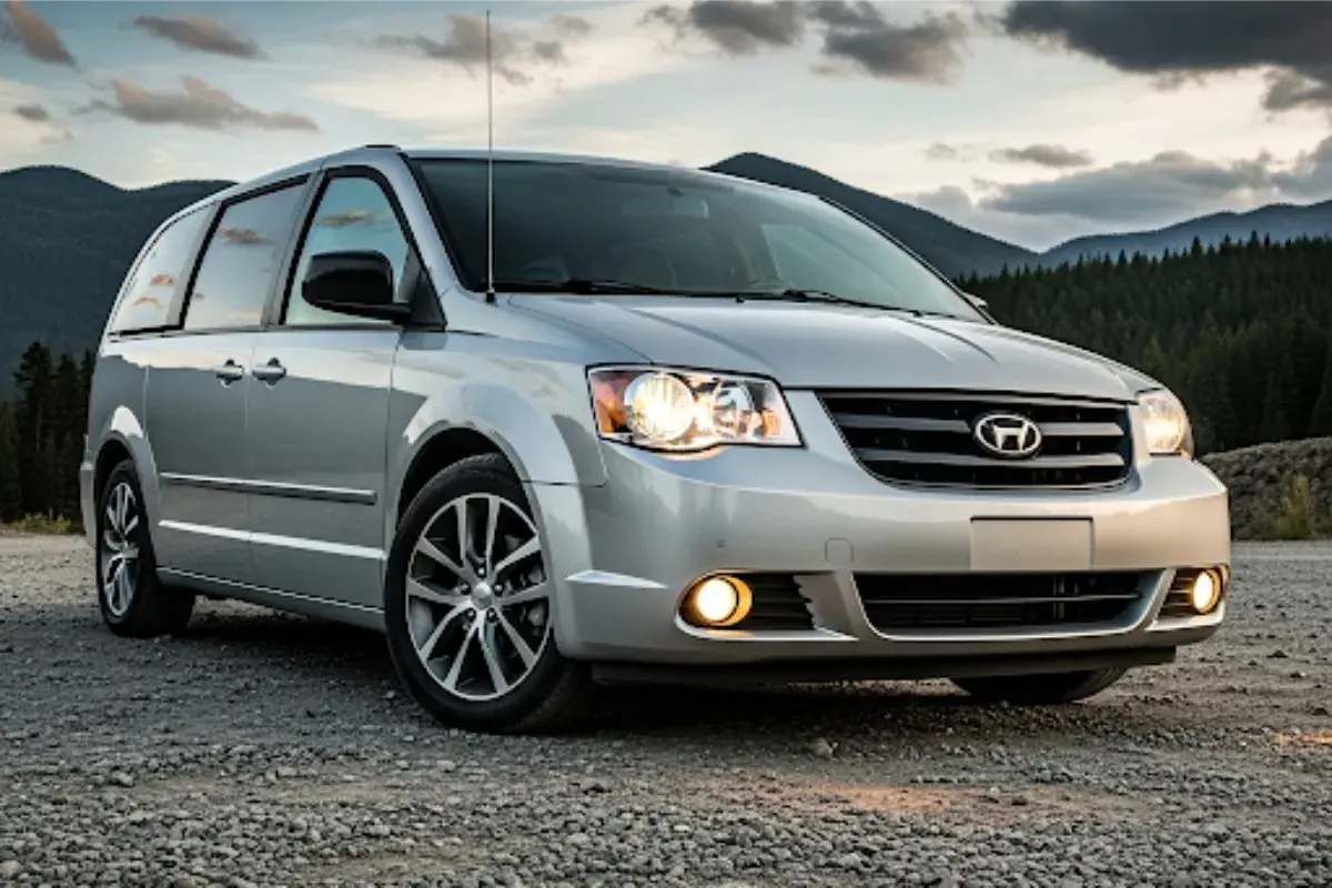 Chrysler Grand Voyager 2.8 CRD  Chrysler Grand Voyager 2.8 CRD color gris en un terreno arenoso